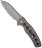 Brad Zinker Titanium Frame Lock Flipper Knife (3.5" Matte)