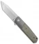 Alliance Designs Laconico EZE Knife Green Micarta Bolsterlock (3" Hand Satin)