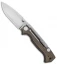 Demko Knives AD-15MG Scorpion Lock Knife Green Micarta (3.75" Satin)