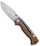 Demko Knives AD-15MG Scorpion Lock Knife Coyote Tan G-10 (3.75" Satin)