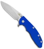 Hinderer Knives XM-18 3.5 Gen 6 Skinny Slicer Flipper Knife Blue G-10 (SW)