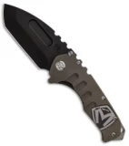 Medford Custom Praetorian T Frame Lock Knife Bronze Logo Ti (3.75" Black) MKT