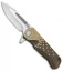 Medford Custom Proxima Knife Sculpted Bronze Ano Ti (3.875" Tumbled) MKT