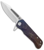 Medford Custom Proxima Frame Lock Knife Floral Ano Fade Ti (3.875" Tumbled) MKT