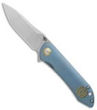 Bestech Knives Emperor Flipper Knife Blue Ti (3.13" Stonewash) BT1808B
