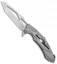 Rike Knife M1 Titanium Flipper Folding Knife Stonewash (4" Two-Tone)