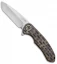 Curtiss Knives F3 Large Frame Lock Knife ST Torched Titanium (3.7" Stonewash)