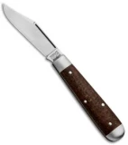 GEC #14 Tidoute Cutlery Boy's Knife 3" Brown Burlap Micarta Blade HQ SFO 141118