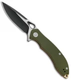 CIVIVI Aquila Flipper Liner Lock Knife OD Green G-10 (3.4" Black) C805A