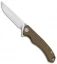 CIVIVI Courser Flipper Liner Lock Knife Tan G-10 (3.4" Satin) C804B