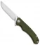 CIVIVI Courser Flipper Liner Lock Knife OD Green G-10 (3.4" Satin) C804A