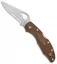fByrd Meadowlark 2 Lockback Knife Brown FRN (2.84" Satin Ser) BY04PSBN2