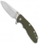 Hinderer Knives XM-18 3.5 Gen 6 Sheepsfoot Knife OD Green G-10 (Stonewash)