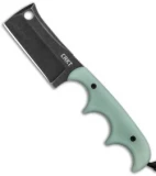 CRKT Folts Minimalist Cleaver Neck Knife Natural G-10 (2.1" Black Smokewash D2)