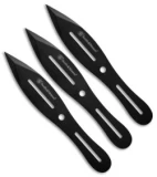 Smith & Wesson Bullseye 8" Throwing Knife Set Black (3 Knives) SWTK8BCP