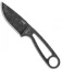 ESEE Izula Black Oxide Survival Fixed Blade Neck Knife w/sheath (2.9" Black)