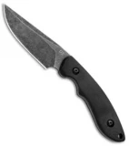 ABKT Elite Shadow Predator Fixed Blade Knife Black G-10 (3.25" Black Stonewash)