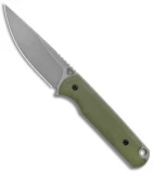 Ferrum Forge Pro Series Lackey Fixed Knife Blade Green G-10 (2.8" Stonewash)