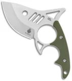 Kizer Shark Tooth Fixed Blade Knife Green G-10 (2.5" Satin) 1043N1