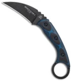 TOPS Knives Devil's Claw 2 Fixed Blade Knife Blue/Black G-10 (3.13" Black)