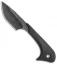 Outdoor Edge Le Duck Fixed Blade Knife Black TPR (2.5" Black Stonewash)