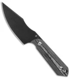 Kizer Maverick Customs Harpoon Fixed Blade Knife Micarta (3.94" Stonewash) 1040