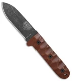 ESEE Camp-Lore PR4 Fixed Blade Knife Brown Micarta (4.1" Black SW)