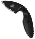 Ka-Bar Small TDI Law Enforcement Fixed Blade Knife (2.31" Black Serr) 1481