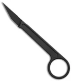 Bastinelli Picoeur Fighting Scalpel Fixed Blade (1.5" Black)