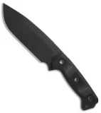 Atlas Dynamic Defense Harbinger Rex Fixed Blade Knife Black G-10 (6.4" Black)