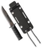 ABKT Neck Fixed Blade Knife Black Polymer (2.25" Black) ABGT040