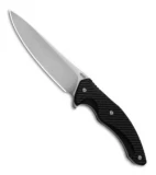 Brous Blades T5 Fixed Blade Knife Black G-10 (5.1" Stonewash)