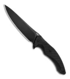 Brous Blades T5 Fixed Blade Knife Blackout G-10 (5.1" Black)