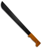 Okapi Slim Profile Machete Fixed Blade Knife Orange Polymer (15.5" Black)