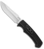 SOG Field Fixed Blade Knife Black Rubber (4" Satin)