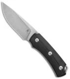 Kizer Uli Hennicke T-II Fixed Blade Knife Black G-10 (3.7" Stonewash) Ki1021A1
