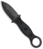 TOPS Knive I.C.E. Dagger Fixed Blade Neck Knife w/ Beta Loops (3" Black) ICED-02