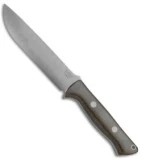 Bark River Knives Bravo 1.5 Fixed Blade Knife Green Canvas Micarta (5.75" 3V)
