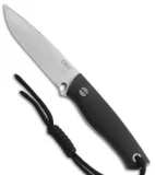 CRKT TSR Terzuola Survival Rescue Fixed Blade Knife Black GFN (4.3" Satin ) 2061