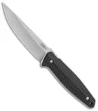 CRKT Lucas Burnley Strafe Fixed Blade Knife Black GFN (4.6" Satin)1210