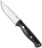 Bark River Knives Gunny Black Canvas Micarta Fixed Blade Knife (3.775" Plain)