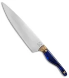 Blue Collar Blades Mule Chef Knife Hawaiian KoaWood/Blue Resin (8.1" Satin)