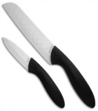 Stone River Gear Two Piece White Ceramic Knife Set - SRG23CKW