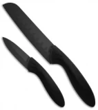 Stone River Gear Two Piece Black Ceramic Knife Set - SRG23CKB