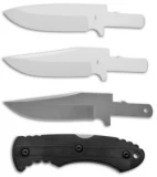Stone River Gear Change Blade 3-Piece Fixed Blade Knife Black G-10 (3.5" White)
