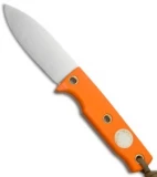 Wallace Edged Tools Field Mouse Fixed Blade Knife Orange G-10 (3.25" Satin)