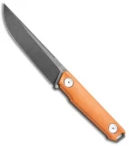 Stedemon Knife Co. Uncle One UB02 Fixed Blade Knife Orange G-10 (5" Black SW)