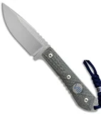 Chris Reeve Nyala USN VIII Fixed Blade Knife Black Canvas Micarta (3.75" Satin)