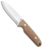 Battle Horse Knives Salt Fork Fixed Blade Knife Natural Micarta (4.2" Satin) BHK
