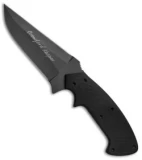 Crawford Custom Kasper Scorpion Fixed Blade Knife Black G-10 (4.5" Black DLC)